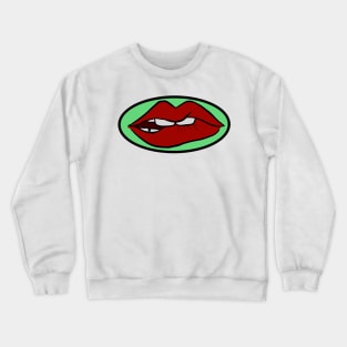 Space Babe | Biting Lip Crewneck Sweatshirt